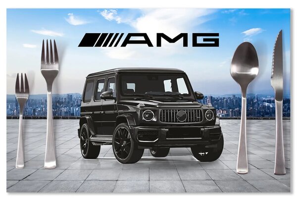Sablio Prestieranie AMG auto: 40x30cm
