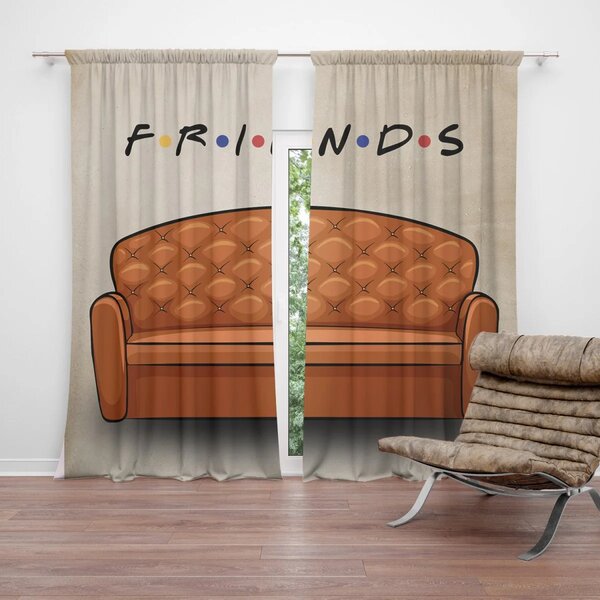Sablio Záves Seriál Priatelia FRIENDS Gauč: 2ks 140x250cm