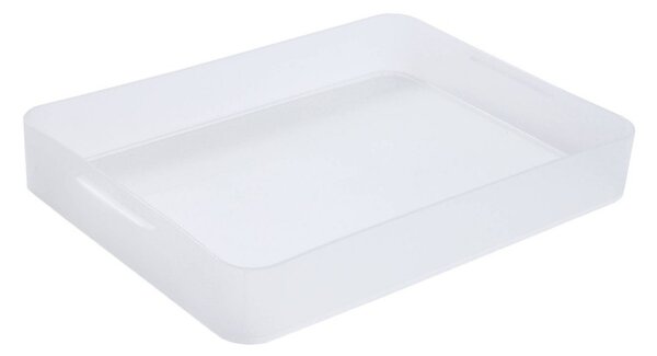 Plastový úložný organizér Pure Box A4, mliečny