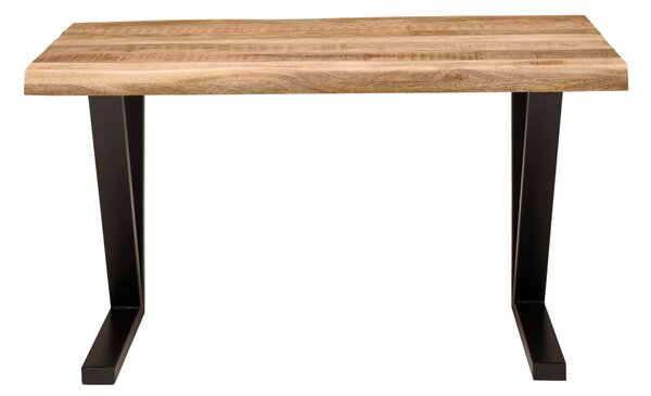 PÍSACÍ STÔL, prírodná farba, čierna, 140/76/80 cm Livetastic - Online Only kancelárie, Online Only