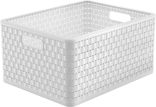 Rotho Úložný box Country 28 l, biela