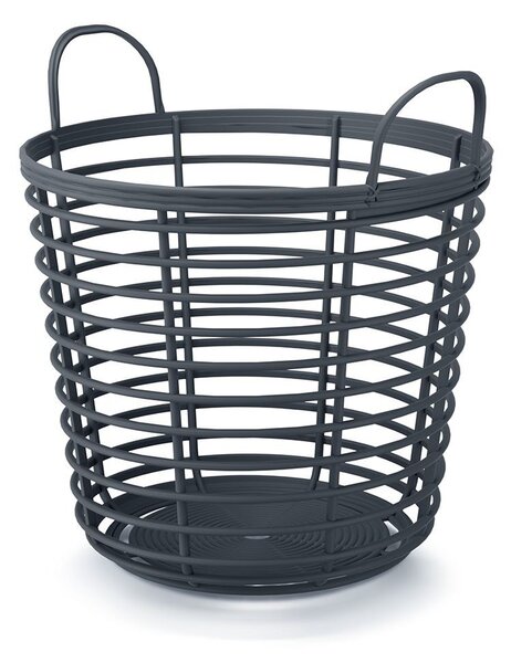 Prosperplast Kôš s uchami Zanzi Bascet antracit 43 cm