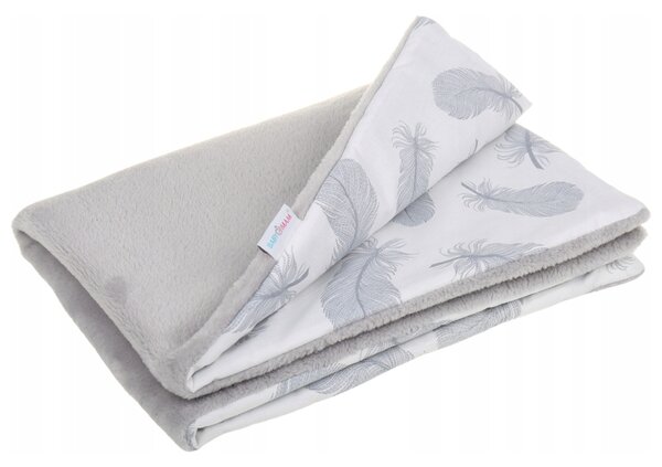Vulpi Deka do kočíka, autosedačky plyš 75x50 Farba: sivá-srnky