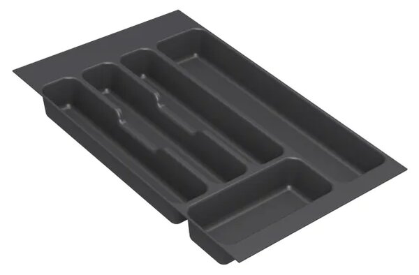 Vložka / príborník do 40 cm zásuvky - CUTLERY sivý plast 30 x 46 cm