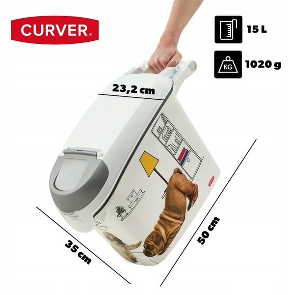 Curver 03883-L29 Kontajner na krmivo 6 kg 15 l