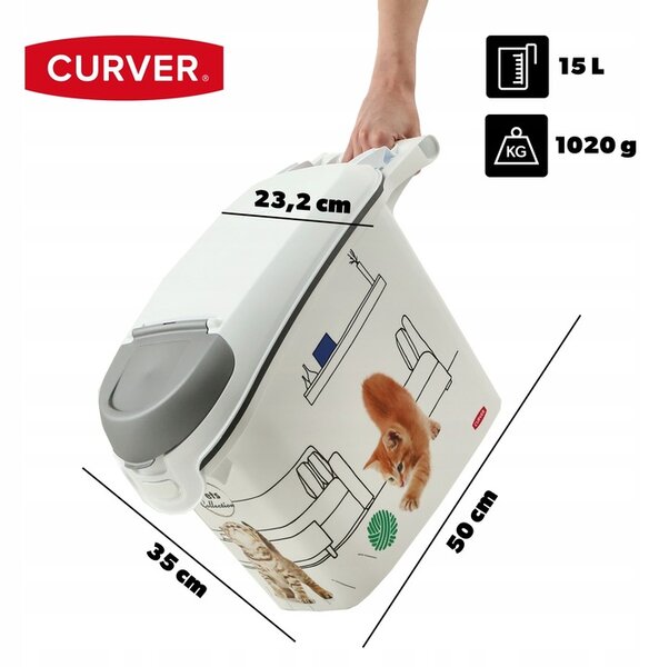 Curver kontajner na suché krmivo 6 kg 15 l