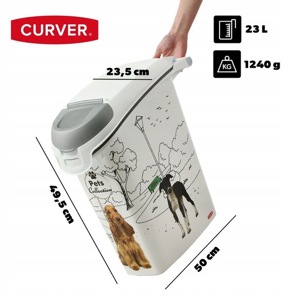 Curver kontajner na suché krmivo 10 kg 23 l