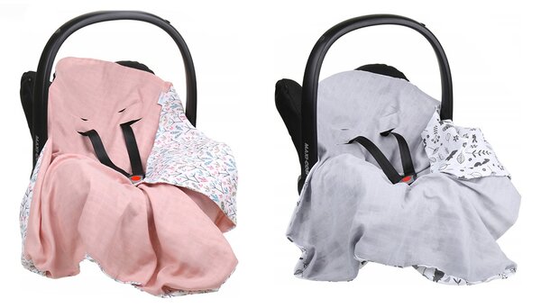 Vulpi Mušelínová deka do autosedačky Baby 80x80 Farba: béžová