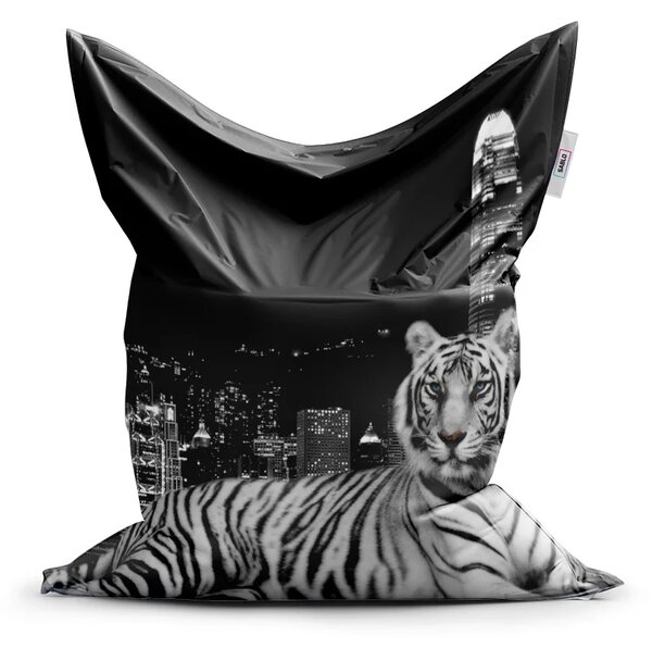 Sablio Sedací vak Mestský tiger - 150x100 cm