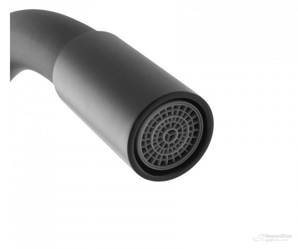 Gamma Flex 2000, stojanková drezová batéria s flexibilným ramenom, čierna matná, GMA-BFX-2000BK