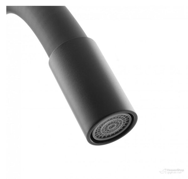 Gamma Flex 2000, stojanková drezová batéria s flexibilným ramenom, čierna matná, GMA-BFX-2000BK