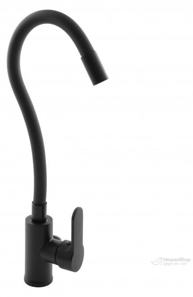 Gamma Flex 2000, stojanková drezová batéria s flexibilným ramenom, čierna matná, GMA-BFX-2000BK