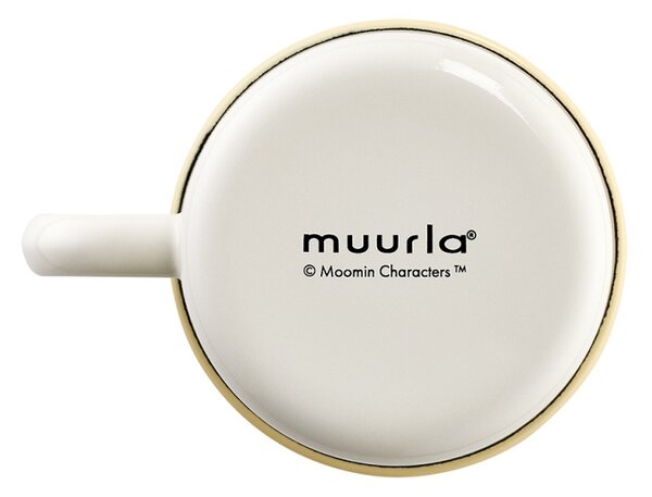 Muurla Hrnček Moomin Flowers 0,37l, smalt / žltý