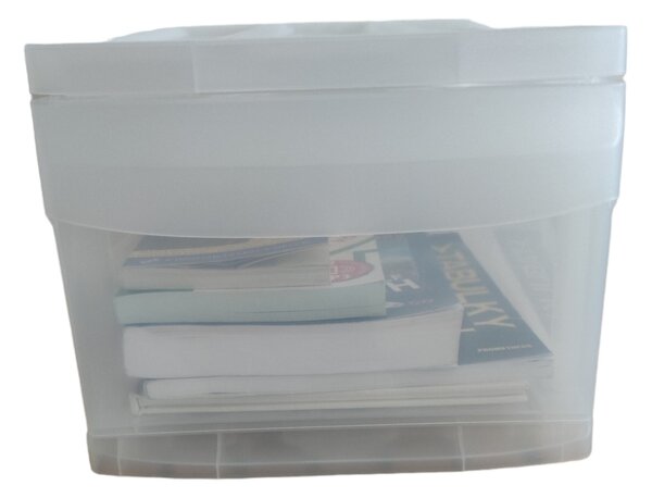 M - Zásuvka, úložný box výsuvný, transparentný Rotho SYSTEMIX (A4)