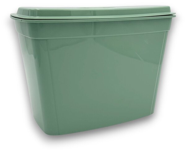 Závesný odpadkový kôš na kuchynské dvierka, 4l - sivý/biely/zelený Farba: biela
