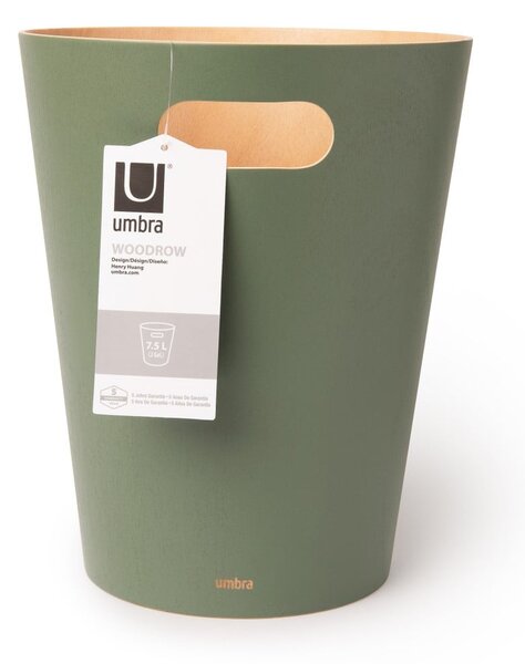 Zelený kancelársky odpadkový kôš 7,5 l Woodrow – Umbra