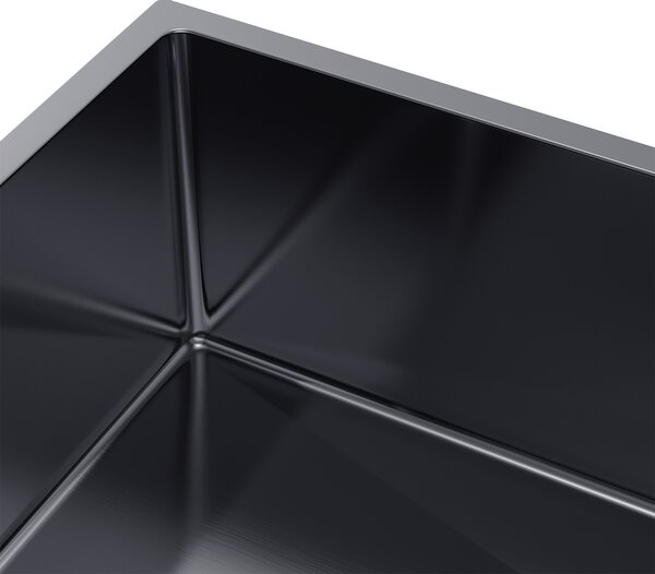 Erga HD, 1-komorový oceľový drez 740x440x210 mm, grafitová, ERG-MLS-HD7444B