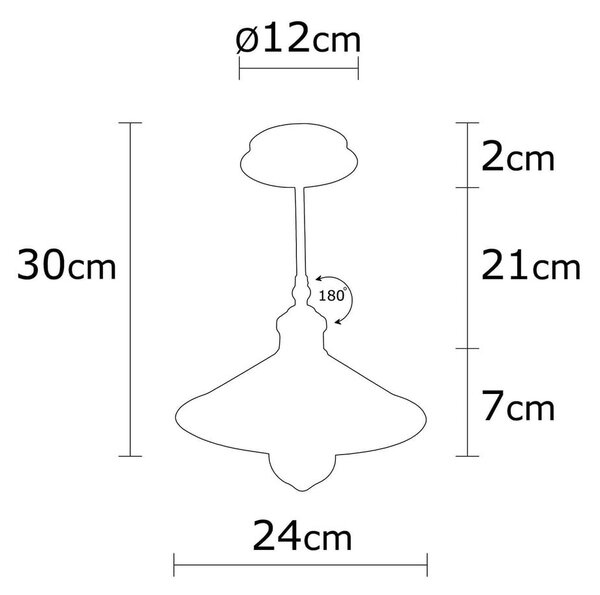 Stropné svietidlo v bronzovej farbe s kovovým tienidlom ø 24 cm Berceste – Opviq lights