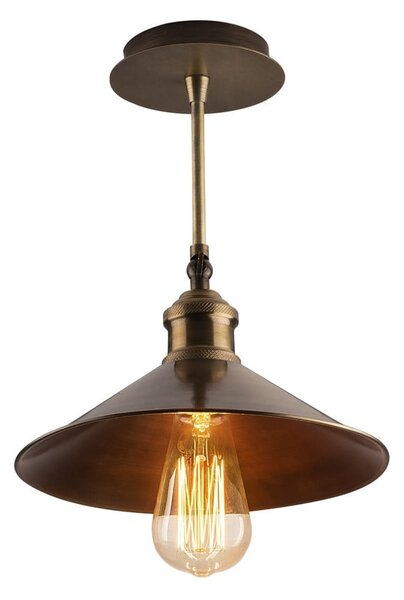Stropné svietidlo v bronzovej farbe s kovovým tienidlom ø 24 cm Berceste – Opviq lights