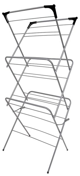 Erga Model 150, 3-poschodový sušiak bielizne 59,5x52,2x130,5 cm, seda-cierna, ERG-SEP-10STWIE000A02