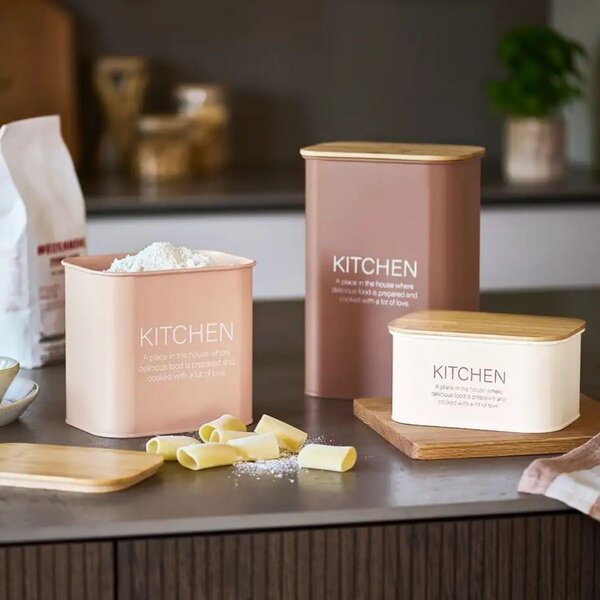 Zeller Present Sada 3ks plechových dóz ZELLER KITCHEN, mocha