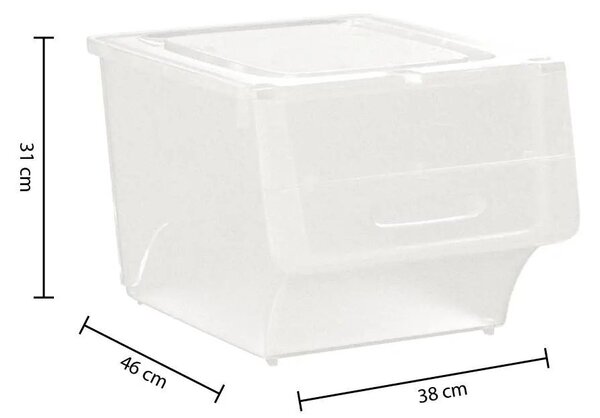 5five Úložný box na oblečení s bočním otevíráním 34 l