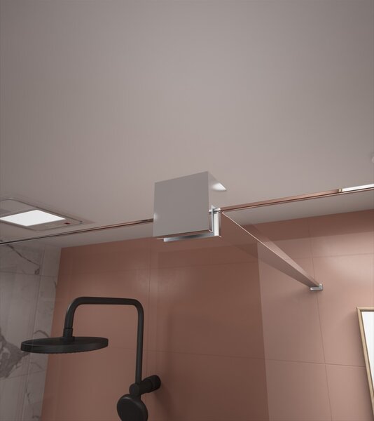 Erga Paris, stabilizačná vzpera pre sprchové zásteny s hrúbkou skla 8mm, dĺžka max. 150cm, chrómová, ERG-V02-PARIS-BAR-CR