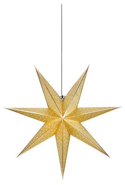 Vianočná závesná dekorácia v zlatej farbe Markslöjd Glitter, dĺžka 75 cm