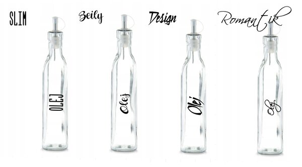 Zeller Present Fľaša na olej, ocot, s nálevkou - 270 ml, Zeller