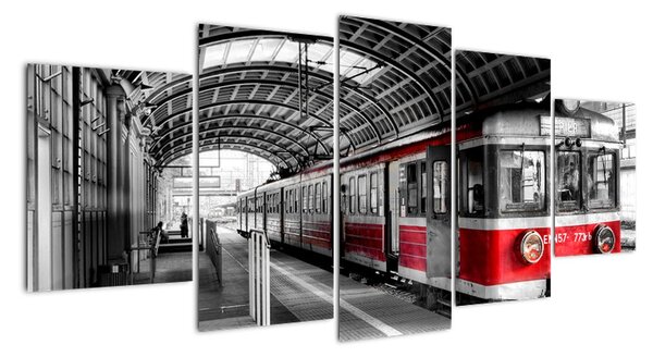 Vlaková stanica - obraz (Obraz 150x70cm)