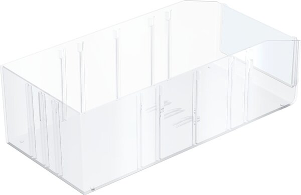 Usporadejto.cz Úložný box, ideálny do špajzy, s etiketou + 2 priehradky, BITO, 40x13 cm