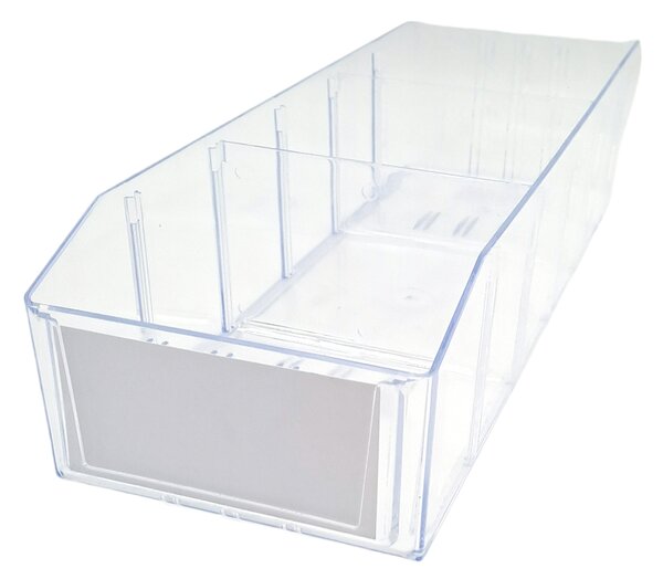 Usporadejto.cz Úložný box, ideálny do špajzy, s etiketou + 2 priehradky, BITO, 40x13 cm