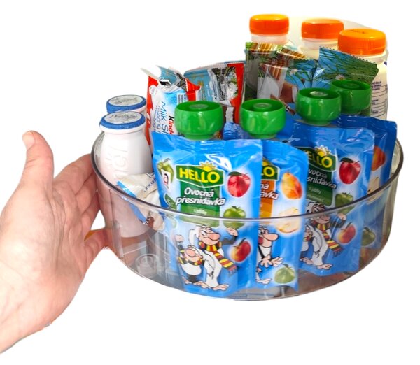 Zeller Present Otočný organizér s priehradkami, Zeller COMPACTA pr. 27 x 9 cm