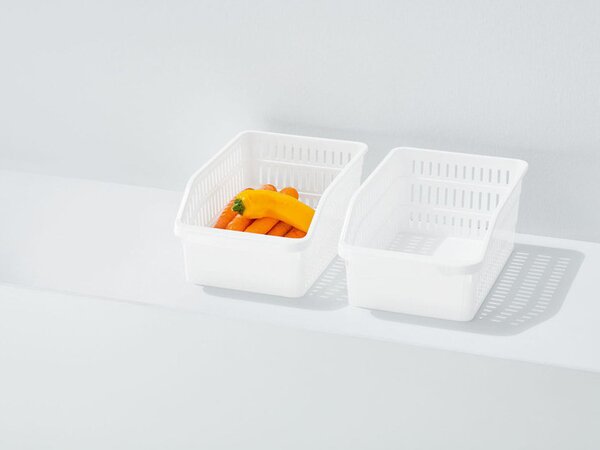 Orion Organizér, košík do chladničky aj police – ADEL, biely, 30 x 20 x 13 cm