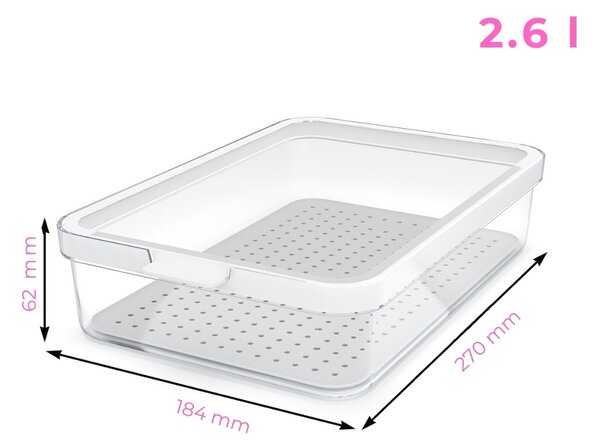 Rotho Organizér do ledničky Cauma box 1,3 L
