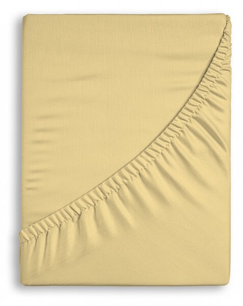 Prestieradlo Pískové Jersey interlock 90-100 x 200-220/35
