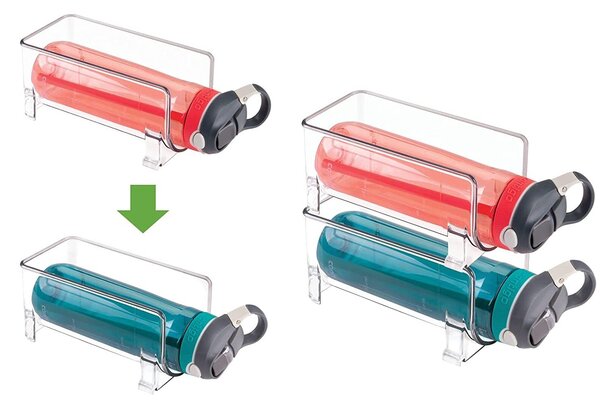 5Five® Stojan na fľaše, na víno, transparentný, do chladničky BINS