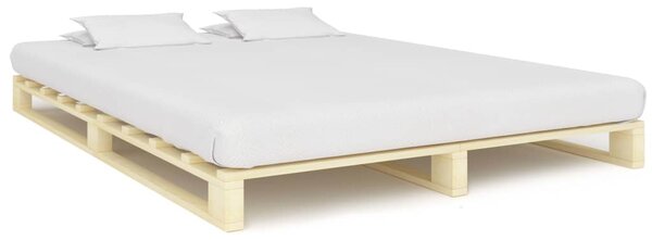 Paletový posteľný rám, borovicový masív 160x200 cm