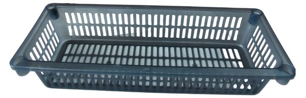 Usporadejto.cz Úložný kôš, box a organizér extra hlboký 50cm x 20cm INVA, dymový