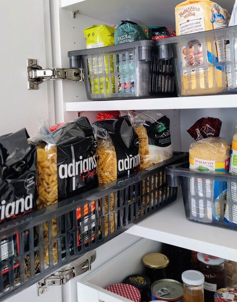 Usporadejto.cz Úložný kôš, box a organizér extra hlboký 50cm x 20cm INVA, dymový