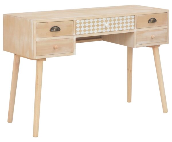 Stôl s 5 zásuvkami 114x40x75,5 cm masívne borovicové drevo
