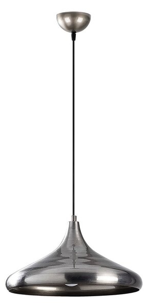 Závesné svietidlo v striebornej farbe s kovovým tienidlom ø 35 cm Nile – Opviq lights