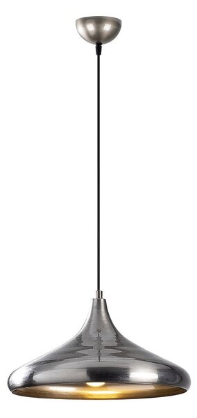 Závesné svietidlo v striebornej farbe s kovovým tienidlom ø 35 cm Nile – Opviq lights