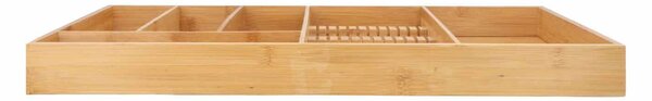 5Five® Organizér na príbory, bambusový príborník s priestorom na nože TIROIR, 58 x 38 cm