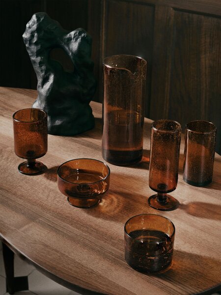 Pohár na vodu z recyklovaného skla Oli Amber 220 ml