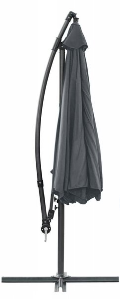 Dekorstudio Veľký záhradný slnečník Dallas- 350 cm - tmavo sivý