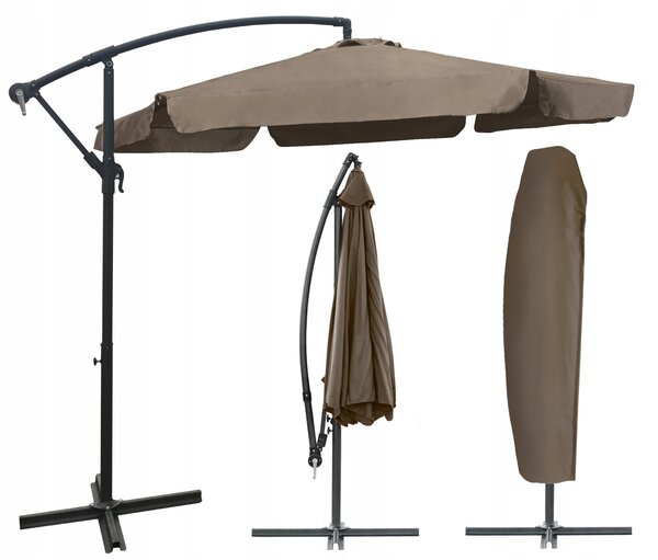 Dekorstudio Veľký záhradný slnečník Dallas - 350 cm - béžový