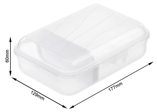 Rotho Desiatový box, delený s priehradkou, FUNBOX, 0,9 l