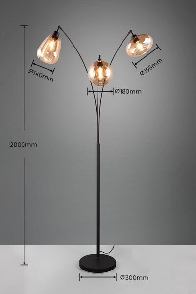 Trio T417000313 stojacia lampa LUMINA E14