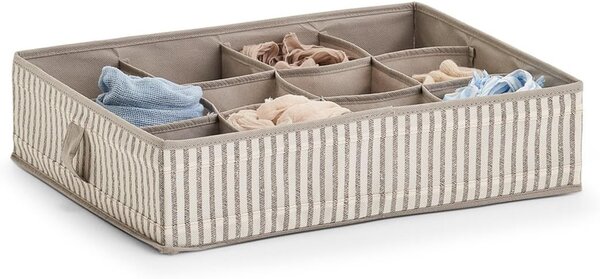 Zeller Present Organizér na spodnú bielizeň, 12 priehradiek 44x34x11, prúžok